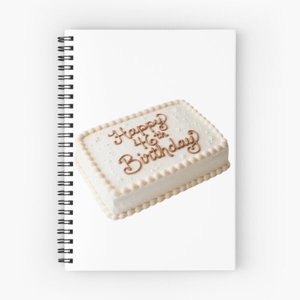 Item preview, Happy 46th birthday 46 cute adorable cake party vanilla white kawaii designed and sold by CheeseBlueprint.