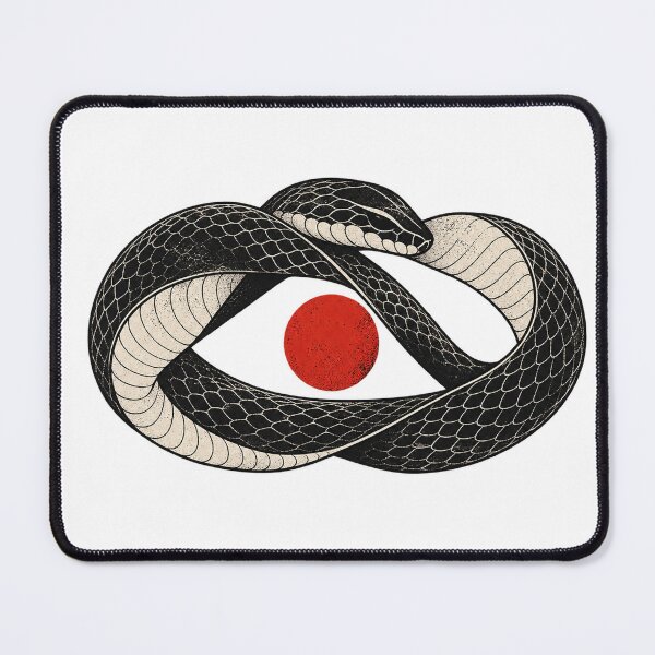 Item preview, Infinity Snake Eye – Minimalist Ouroboros Art designed and sold by Odinsshop.
