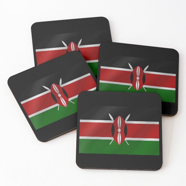 Item preview, Kenyan Flag Wave Kenya Pride Design designed and sold by yazdogs.