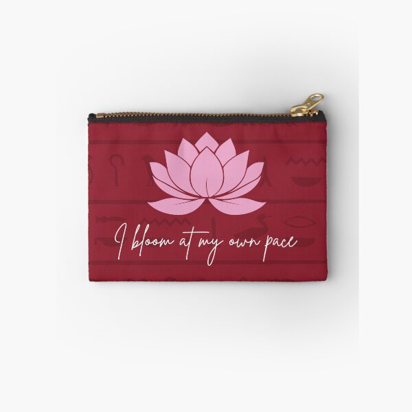 Item preview, Lotus Affirmation design — I Bloom At My Own Pace Egyptian Minimalist Design designed and sold by Soft Strength Studio.