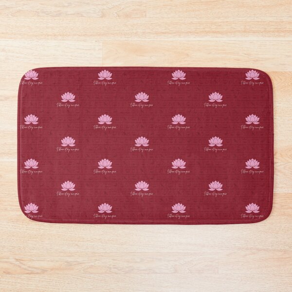 Item preview, Lotus Affirmation design — I Bloom At My Own Pace Egyptian Minimalist Design designed and sold by Soft Strength Studio.