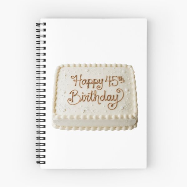 Item preview, Happy 45th birthday 45 cute adorable cake party vanilla white kawaii designed and sold by CheeseBlueprint.