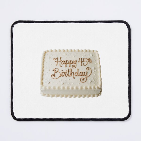Item preview, Happy 45th birthday 45 cute adorable cake party vanilla white kawaii designed and sold by CheeseBlueprint.
