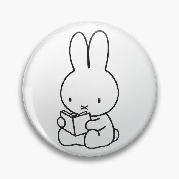 Item preview, Minimalist Reading Bunny Black and White Line Art designed and sold by Cozy Moss Studio.