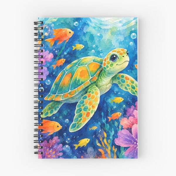 Item preview, Colorful Watercolor Sea Turtle designed and sold by trendspatterns.