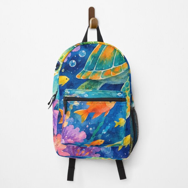 Item preview, Colorful Watercolor Sea Turtle designed and sold by trendspatterns.