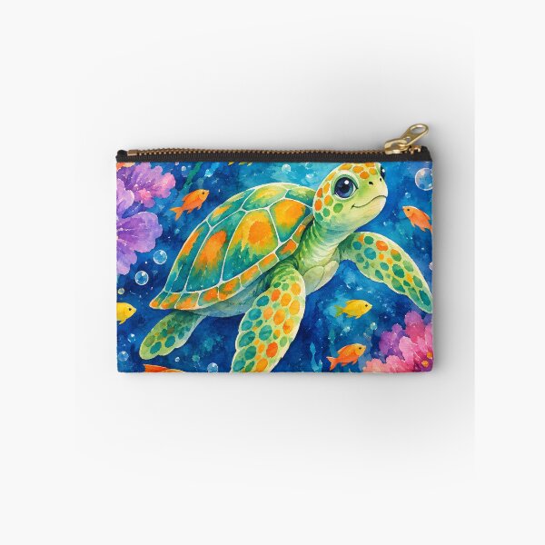 Item preview, Colorful Watercolor Sea Turtle designed and sold by trendspatterns.