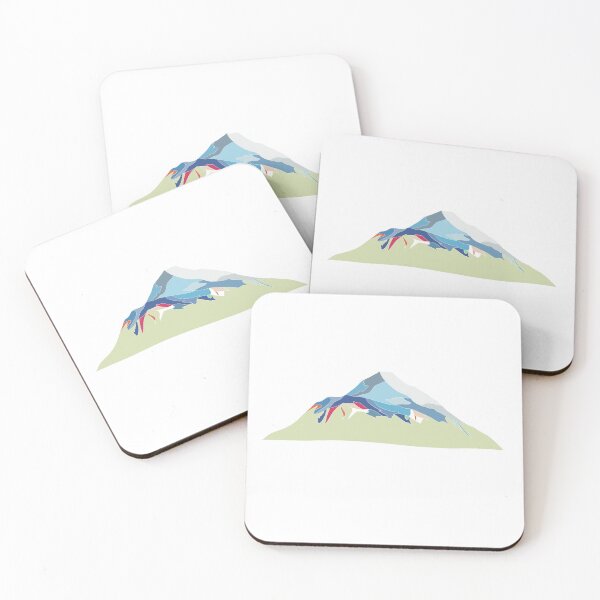 Artikelvorschau, Sonnenaufgang am Aoraki Mount Cook – Geometrische Alpengipfelkunst entworfen und verkauft von iampaulmorris.