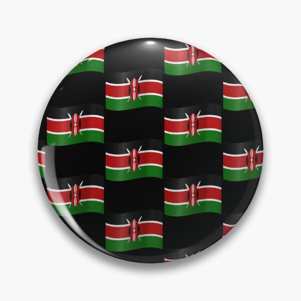 Item preview, Kenyan Waving Flag Kenya Pride Design designed and sold by yazdogs.