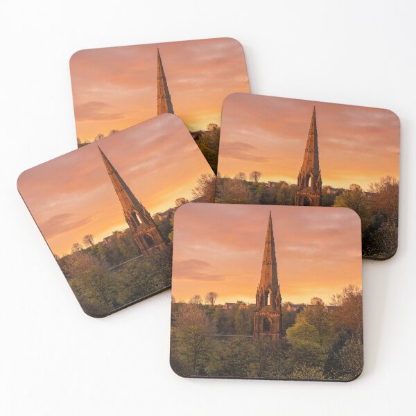 Item preview, Todmorden Unitarian Church at Sunset designed and sold by ArtworkNorth.