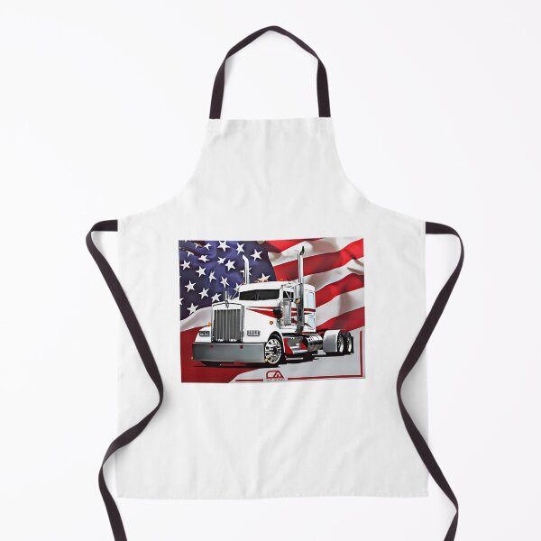 Item preview, Kenworth Truck with American Flag Design Patriotic Truck Art designed and sold by JeremyMcs.