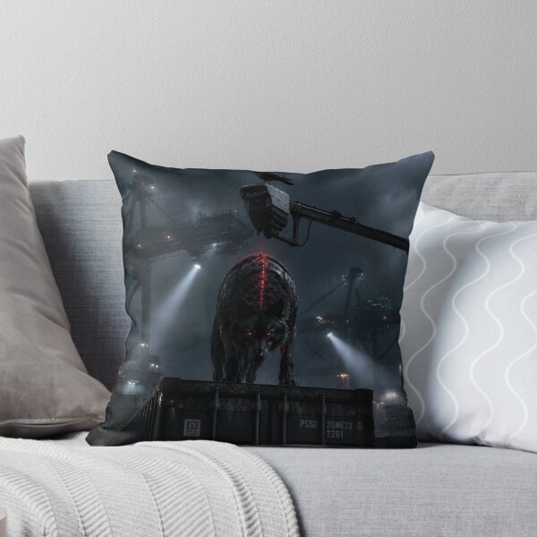 Item preview, Cyberpunk Alpha Wolf Industrial Dystopian Dark Fantasy Art designed and sold by LazyDayzCo.