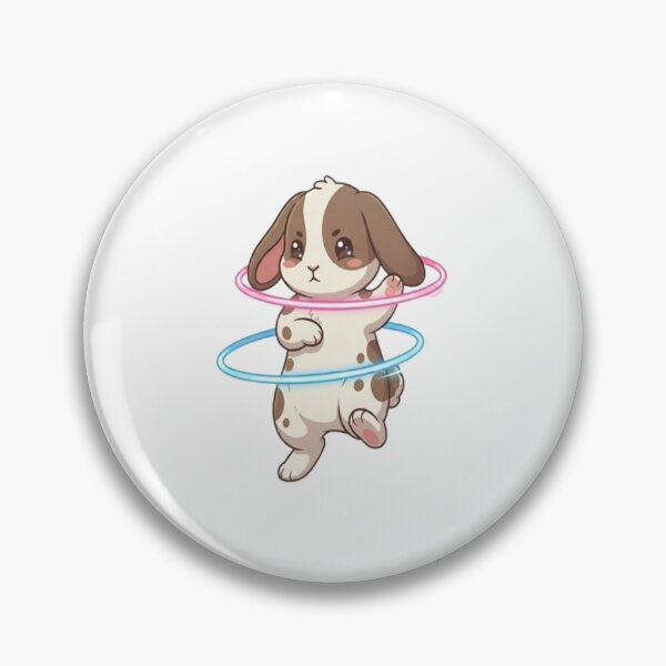 Item preview, Cute Bunny Spinning Hula Hoops designed and sold by Ella_Sketch.