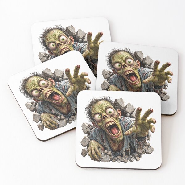 Item preview, Zombie Breaking Through Wall 3D Horror Monster Artwork designed and sold by Wilcox PhotoArt.