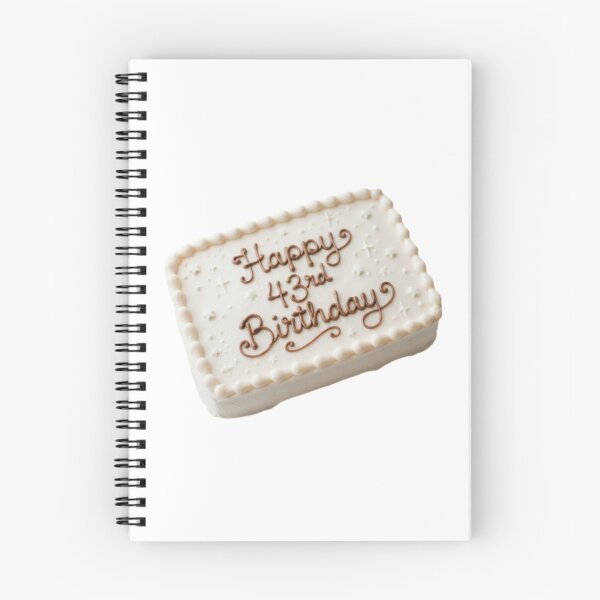 Item preview, Happy 43rd birthday 43 cute adorable cake party vanilla white kawaii designed and sold by CheeseBlueprint.