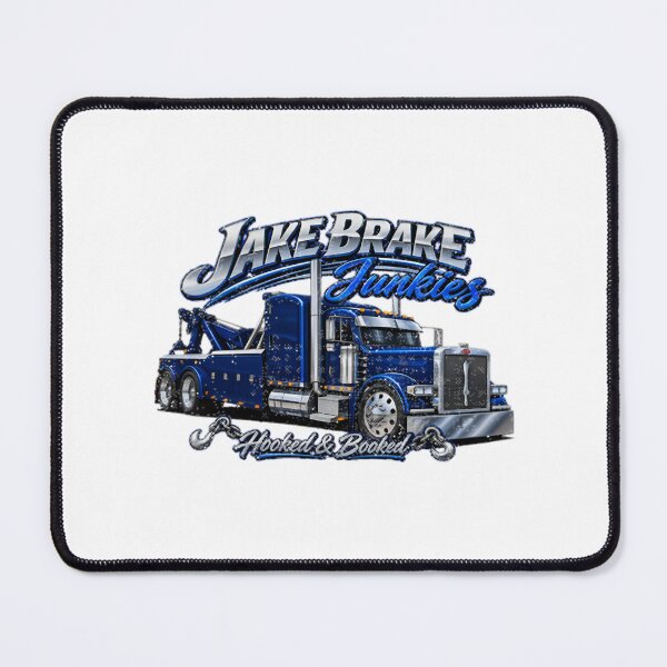 Item preview, Jake Brake Junkies Hooked Booked Pete Trucking and Transportation Design designed and sold by JeremyMcs.