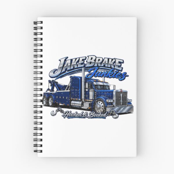 Item preview, Jake Brake Junkies Hooked Booked Pete Trucking and Transportation Design designed and sold by JeremyMcs.