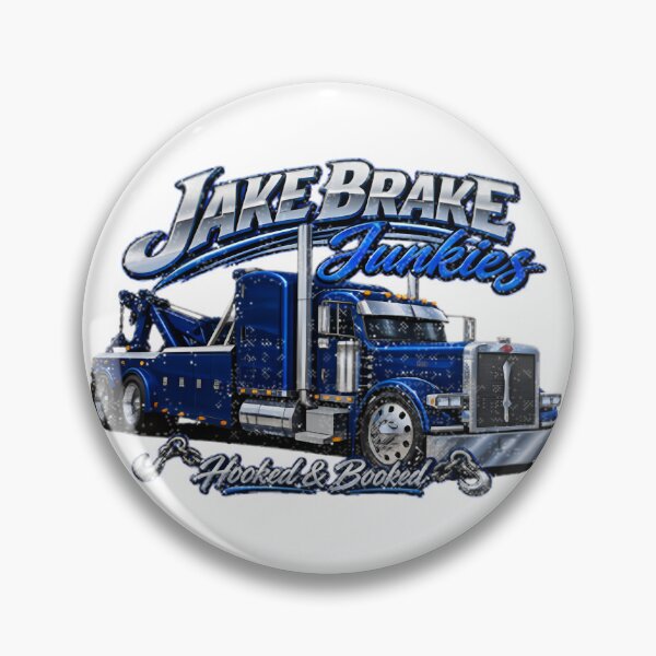 Item preview, Jake Brake Junkies Hooked Booked Pete Trucking and Transportation Design designed and sold by JeremyMcs.