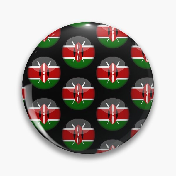 Item preview, Kenyan 3D Round Flag Kenya Pride Design designed and sold by yazdogs.