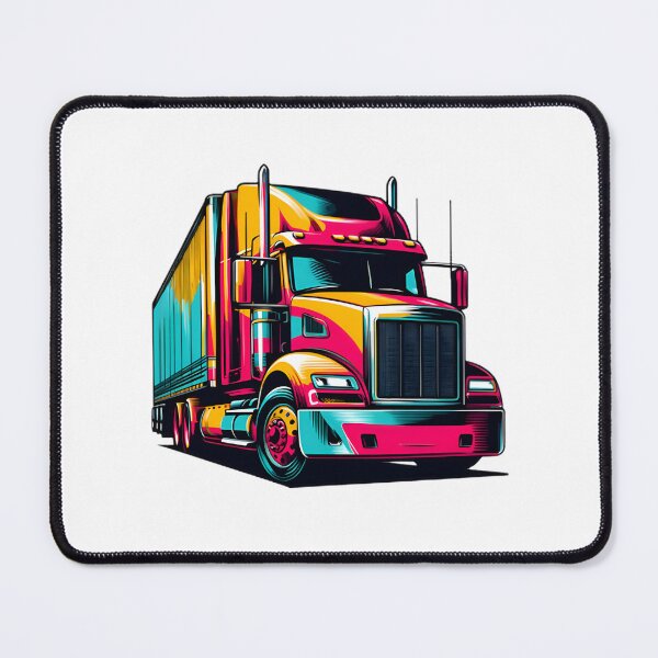Item preview, Powerful Semi Truck Illustration for Trucking Enthusiasts and Road Warriors designed and sold by JeremyMcs.