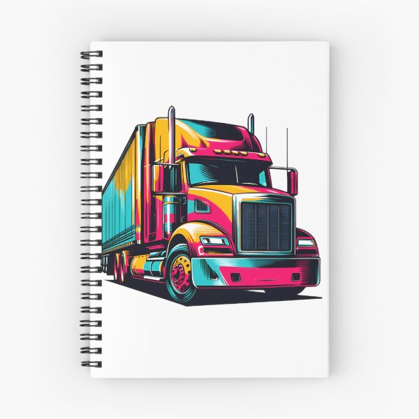 Item preview, Powerful Semi Truck Illustration for Trucking Enthusiasts and Road Warriors designed and sold by JeremyMcs.