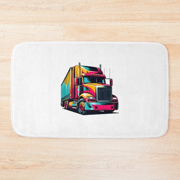 Item preview, Powerful Semi Truck Illustration for Trucking Enthusiasts and Road Warriors designed and sold by JeremyMcs.
