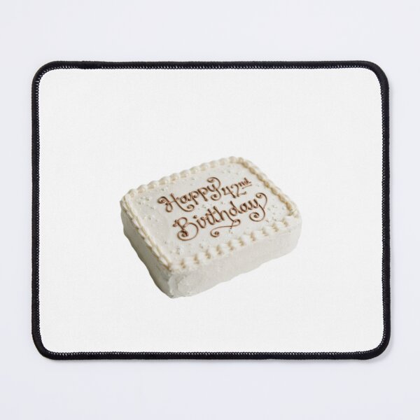 Item preview, Happy 42nd birthday 42 cute adorable cake party vanilla white kawaii designed and sold by CheeseBlueprint.