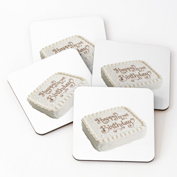 Item preview, Happy 42nd birthday 42 cute adorable cake party vanilla white kawaii designed and sold by CheeseBlueprint.