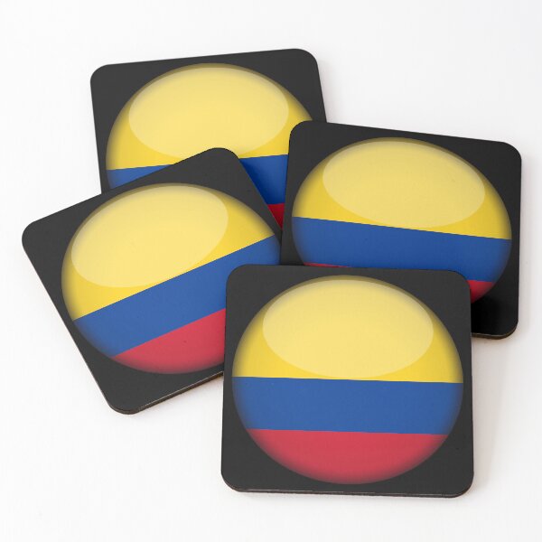 Item preview, Colombian 3D Round Flag Colombia Pride Design designed and sold by yazdogs.