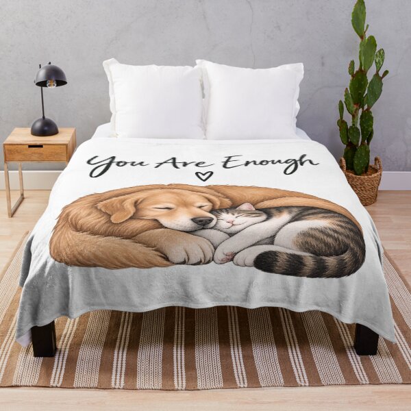 Item preview, You Are Enough Cozy Pet Affirmation designed and sold by GentleRecovery.