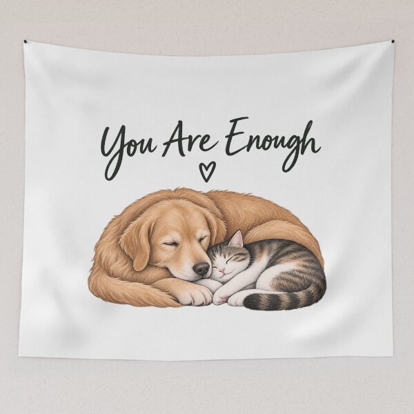 Item preview, You Are Enough Cozy Pet Affirmation designed and sold by GentleRecovery.