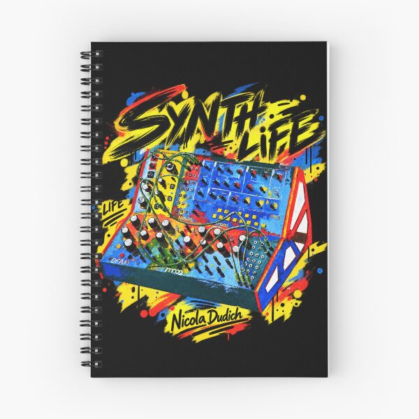 Item preview, Colorful Modular Synthesizer – Analog Electronic Music Graffiti Art designed and sold by NicolaDudich.