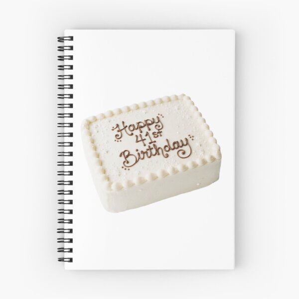 Item preview, Happy 41st birthday 41 cute adorable cake party vanilla white kawaii designed and sold by CheeseBlueprint.