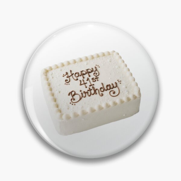 Item preview, Happy 41st birthday 41 cute adorable cake party vanilla white kawaii designed and sold by CheeseBlueprint.
