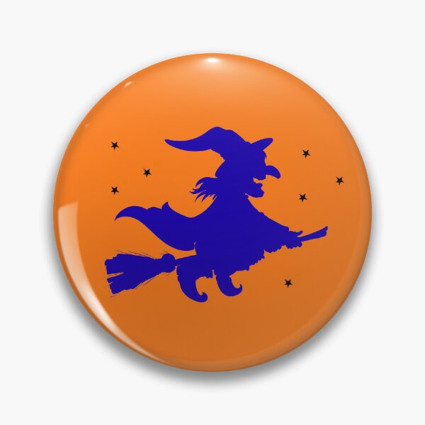 Item preview, Flying Witch on Broomstick Magic Halloween Silhouette designed and sold by SolutionsArt.