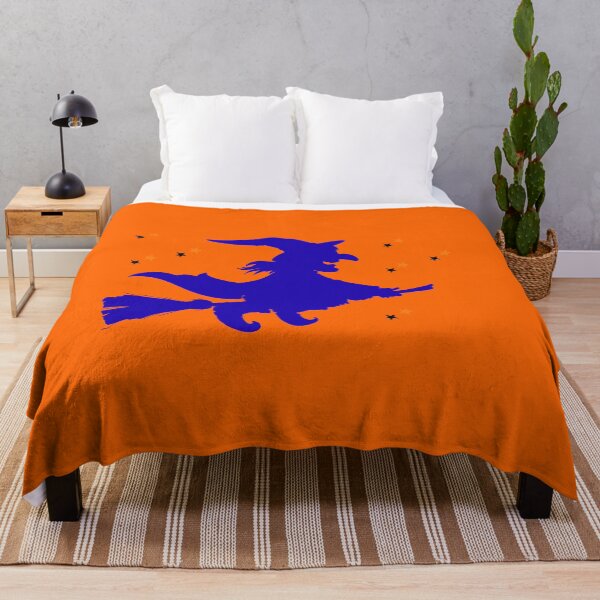 Item preview, Flying Witch on Broomstick Magic Halloween Silhouette designed and sold by SolutionsArt.