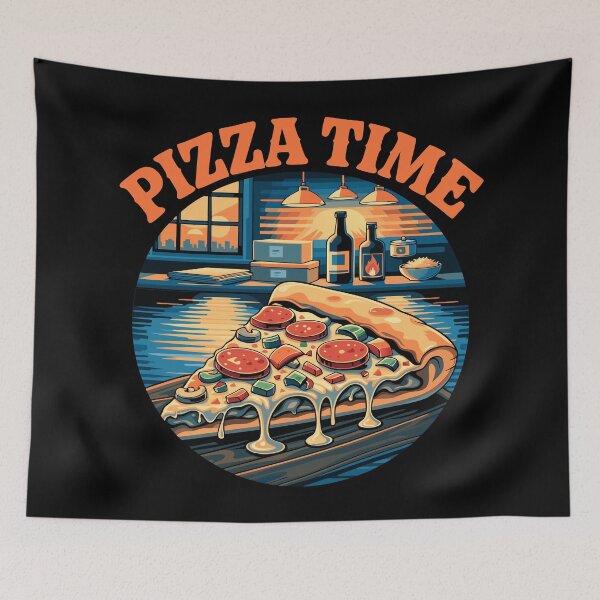 Item preview, Pizza Time (with Orange Lettering) designed and sold by VelvetRoom.
