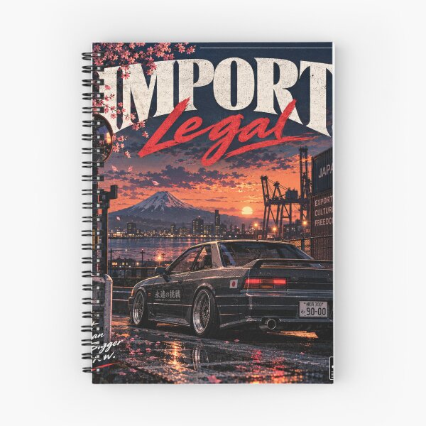 Item preview, Retro Japanese Car – Old School Automotive Street Style designed and sold by MidnightPistons.