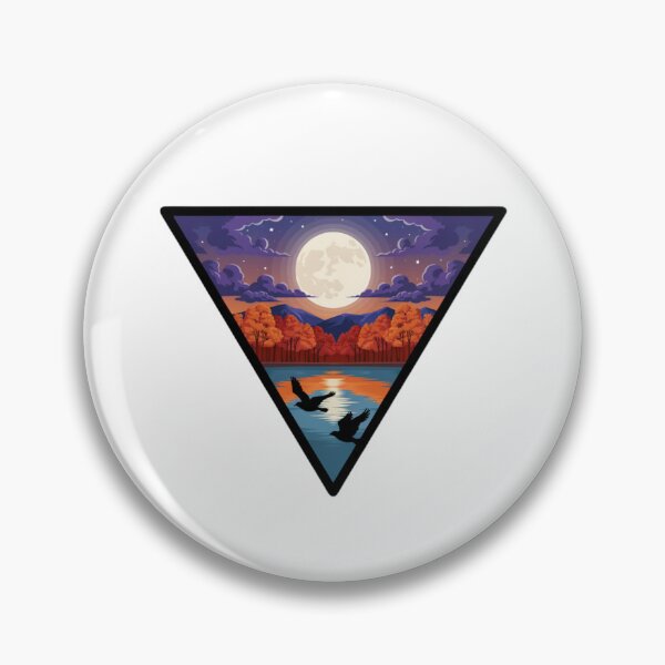 Item preview, Autumn moonrise triangle designed and sold by Brand Uno Studio.