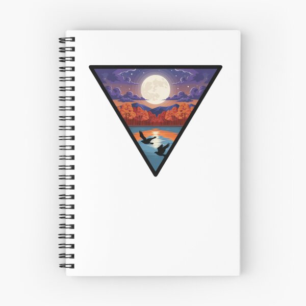 Item preview, Autumn moonrise triangle designed and sold by Brand Uno Studio.