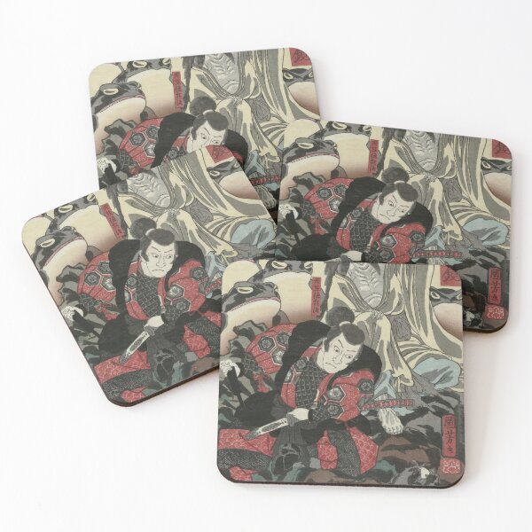 Item preview, Utagawa Kuniyoshi - Tenjiku Tokubei and Gama no Sennin, from the series Mirror of Warriors of Our Country designed and sold by Onodera.