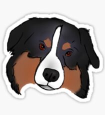 Black Tricolor Australian Shepherd Sticker