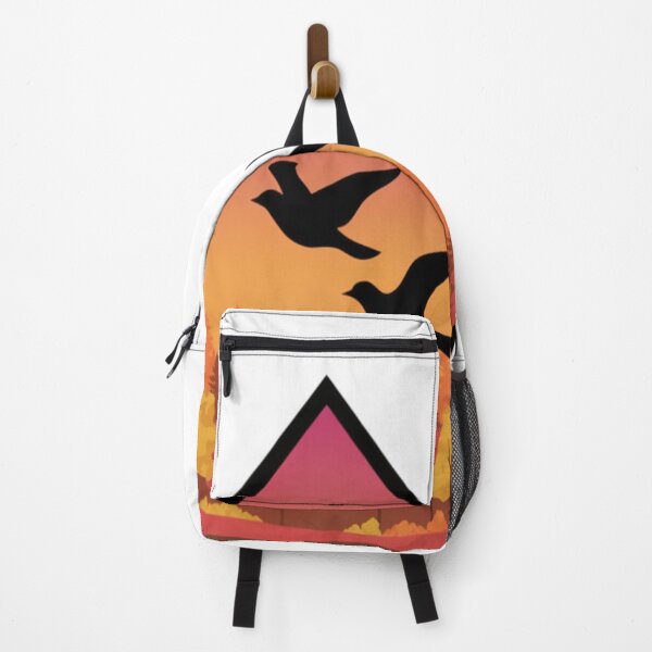 Item preview, Autumn Sunset Pines | Birds in Flight Diamond Badge designed and sold by Brand Uno Studio.