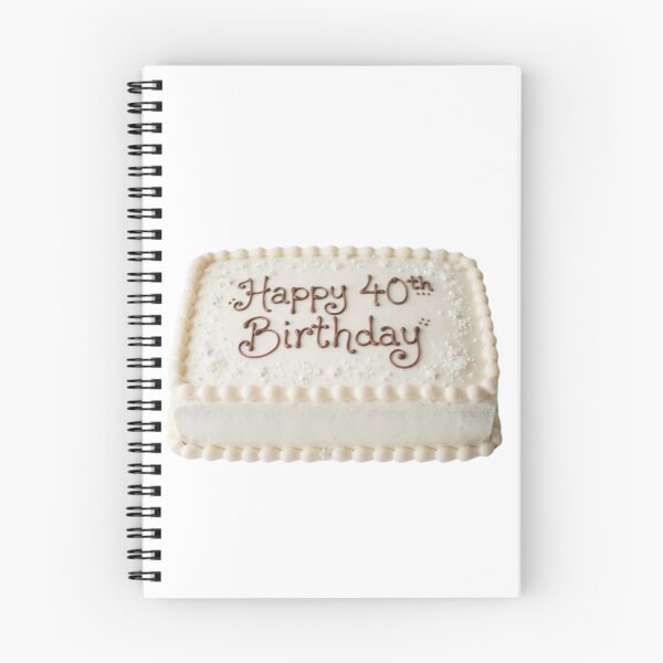 Item preview, Happy 40th birthday 40 cute adorable cake party vanilla white kawaii designed and sold by CheeseBlueprint.