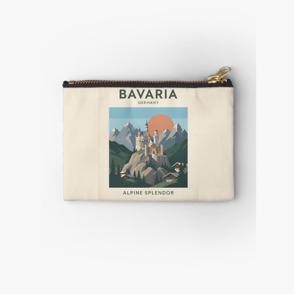 Item preview, Bavaria Germany Vintage Travel Poster - Minimalist Fairytale Castle Art Print designed and sold by DuckOddity.