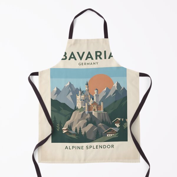 Item preview, Bavaria Germany Vintage Travel Poster - Minimalist Fairytale Castle Art Print designed and sold by DuckOddity.