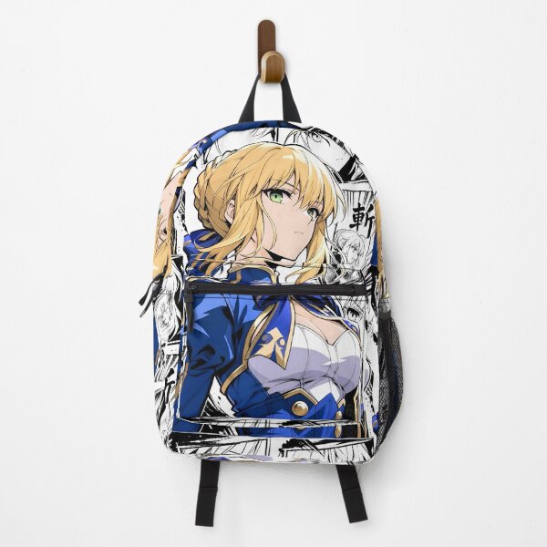 Item preview, Saber | Blonde Anime Warrior in Blue Royal Armor – Elegant Fantasy Manga Character Art designed and sold by Dyan4.