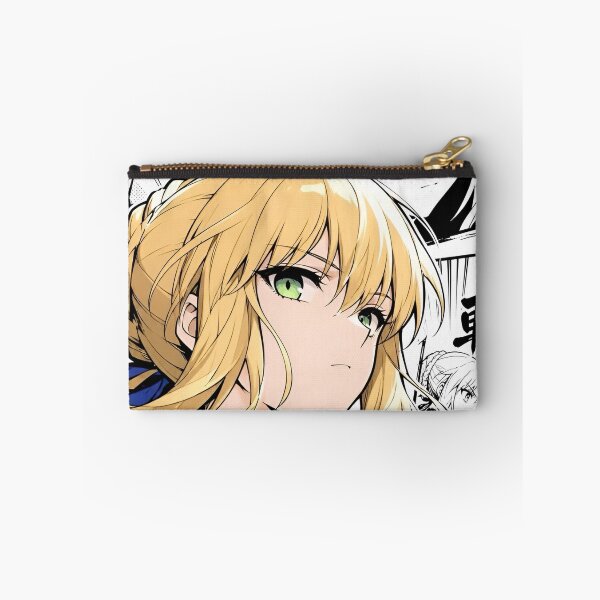 Item preview, Saber | Blonde Anime Warrior in Blue Royal Armor – Elegant Fantasy Manga Character Art designed and sold by Dyan4.