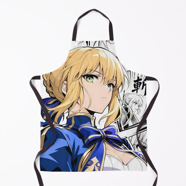Item preview, Saber | Blonde Anime Warrior in Blue Royal Armor – Elegant Fantasy Manga Character Art designed and sold by Dyan4.