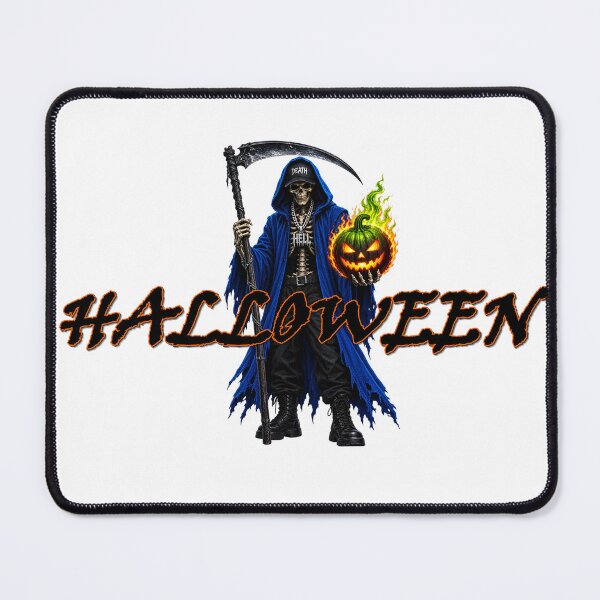 Item preview, halloween skeleton with pumpkin designed and sold by natalik2024.
